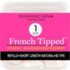 купить Типсы для моделирования френча Dashing Diva French Tipped Short Natural 1 размер 50 шт (096100082503)
