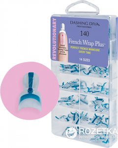 купить Типсы для френча Dashing Diva French Wrap Plus Узкие Бирюзовые 140 шт (096100084279)