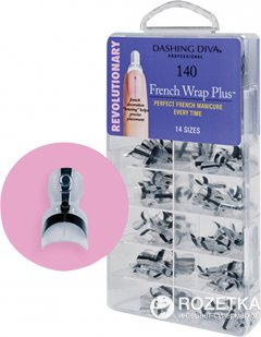 купить Типсы для френча Dashing Diva French Wrap Plus Узкие Черные 140 шт (096100084231)