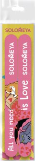 купить Набор пилок для натуральных и искусственных ногтей Solomeya All you need is love 180/220 2 шт (5060504724777)