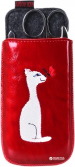 купить Чехол для ножниц и пинцетов Red Point Prime Кошка Красный (КП.03.К.03.01.050)