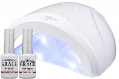 купить Набор лампа SUNone White UV/LED 48W + База + Топ Grace 8 мл