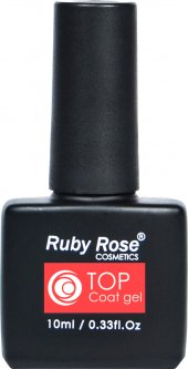 купить Топовое покрытие для гель-лака Ruby Rose Top Coat gel глянцевое 10 мл (4823083014292)