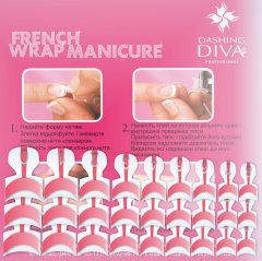 купить Набор типс для френча Dashing Diva French Wrap Plus Thick Hot Pink Trial Size 28 шт (0961000000141)