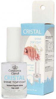 купить Сушка-покрытие для ногтей Constance Carroll Cristal Shine Top Coat прозрачная 10 мл (5902249460940)