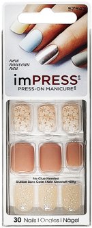 купить Твердый лак для ногтей Kiss ImPress press-on manicure Night Fever 30 шт (731509579437)