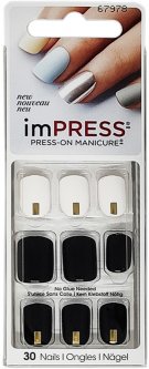 купить Твердый лак для ногтей Kiss ImPress press-on manicure Claim to Fame 30 шт (731509679786)