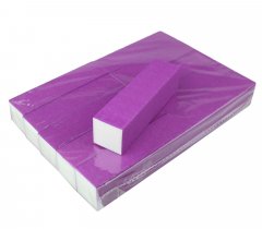 купить Баф для ногтей 4-Х сторонний фиолетовый упаковка 10шт.