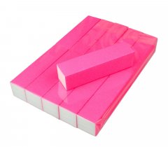 купить Баф для ногтей 4-Х сторонний розовый упаковка 10шт.