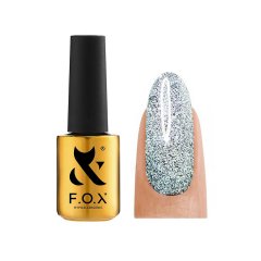 купить Гель-лак для ногтей FOX Flash №002 Серебристый с микроблиском светоотражающий 7 мл