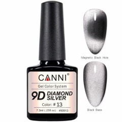 купить Гель-лак CANNI 9D Diamond silver 13