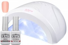 купить Набор лампа SUNone White UV/LED 48W + Камуфлирующая база №1 + Топ Grace 8 мл