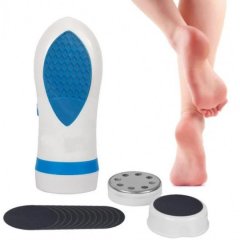 купить Электрическая пемза набор для педикюра Pedi Spin Педикюрный Набор электро +массажер для ног Белый