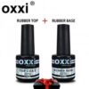 купить OXXI Professional База 8 мл + Топ 8 мл. (Каучуковые базовое и верхнее покрытие ногтей) + Масло для кутикулы 12 мл.