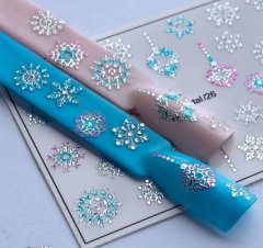 купить Объемный Хрустальный слайдер-дизайн для ногтей Fashion Nails Снежинки (3Dcrystal/26)