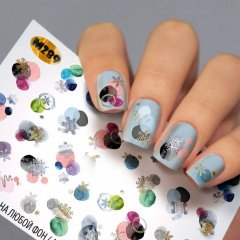 купить Водный слайдер-дизайн для ногтей Fashion Nails Снежинки (М289)