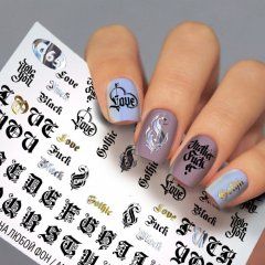 купить Водные наклейки для ногтей Слайдер-дизайн Fashion Nails Иероглифы (G65)
