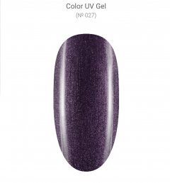купить Цветной гель D.I.S Nails Color Gel 027 фиолетовый с шиммером 5 мл