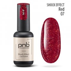 купить Гель-лак для ногтей PNB Gel Shock Efect №07 Red 8 мл