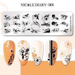 купить Пластина для стемпинга Nicole Diary S01