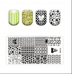 купить Металлическая Пластина для стемпинга для дизайна ногтей 6*12 см