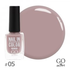 купить Лак для ногтей GO Active Nail in Color №05 Лиловый беж 10 мл