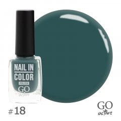 купить Лак для ногтей GO Active Nail in Color №18 Зеленый мох 10 мл