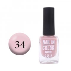 купить Лак для ногтей GO Active Nail in Color №34 Приглушенный лилово-розовый 10 мл