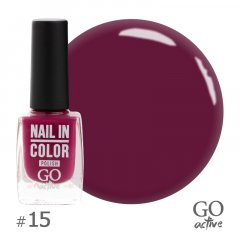 купить Лак для ногтей GO Active Nail in Color №15 Розовый виноград 10 мл