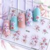 купить Декор для маникюра Fashion Nails водный цветной 3D слайдер-дизайн цветы (3D/82)