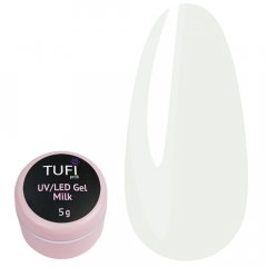 купить Жидкий гель для наращивания Tufi Profi UV/LED Gel 002 Milk молочный 5 г (0093741)
