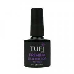 купить Топ TUFI Profi Premium Glitter No Wipe - верхнее покрытие с микроблеском без липкого слоя