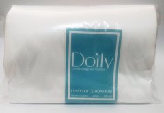 купить Салфетки косметологические Doily безворсовые 30×40 см нарезные 100 штук в упаковке