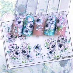 купить Слайдер-дизайн наклейки для ногтей 3D Fashion Nails Объёмные цветочки (3D/75)
