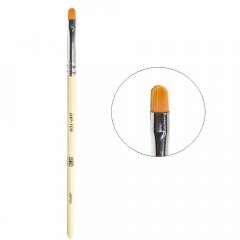 купить Кисть для геля C.T.C Nail Systems №6 - овальная желтая деревянная ручка (0088135)