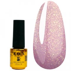 купить Гель-лак F.O.X Diamond 002 - розовый с золотым микроблеском