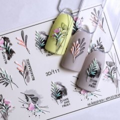купить Слайдер 3D дизайн для ногтей Fashion Nails Веточки