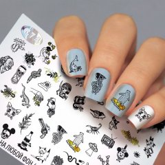 купить Водные наклейки для ногтей для ногтей Fashion Nails Лица