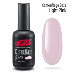 купить Камуфлирующая каучуковая база для гель-лака PNB Uv Led Camouflage Base Light Pink 17 мл