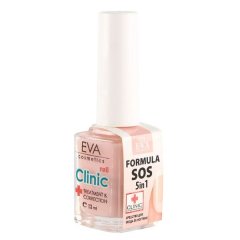 купить Витаминный комплекс для ногтей EVA cosmetics Clinik Formula SOS 5 в 1 Нежно-розовый 12мл