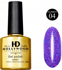 купить Гель-лак HD Hollywood Celebrity 04 CLB-04 Фиолетовый 8 мл (2200319322871)