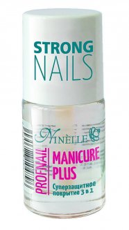 купить Суперзащитное покрытие для ногтей 3в1 Profnail Manicure Plus Ninelle 11 мл 8435328104796