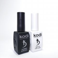купить База каучуковая и матовый топ для ногтей Kodi Professional по 12 мл
