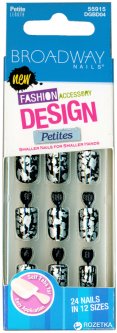 купить Набор накладных ногтей без клея для миниатюрной пластины Kiss B'way Полуночный DGBD04 (731509559156)