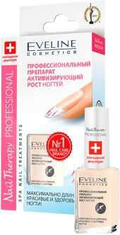 купить Лечебный лак Eveline Nail Therapy Ускорение роста ногтей 12 мл (5907609329691)